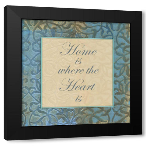 Hearty Home Black Modern Wood Framed Art Print by Haynes, Smith
