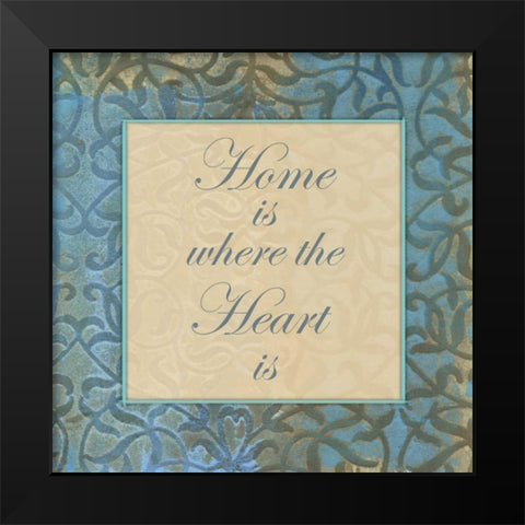 Hearty Home Black Modern Wood Framed Art Print by Haynes, Smith