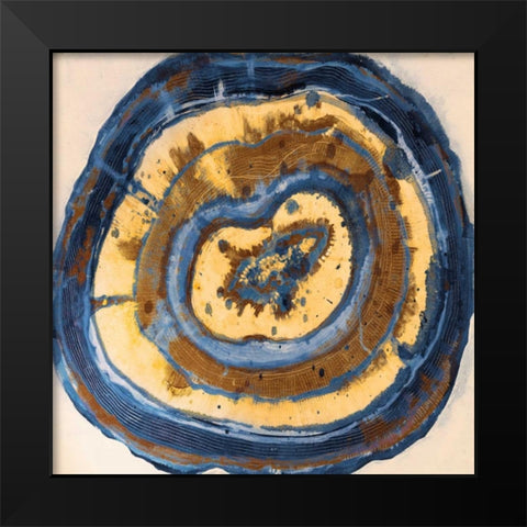 Mineral of Blues 2 Black Modern Wood Framed Art Print by Haynes, Smith