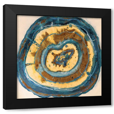 Mineral of Tears Black Modern Wood Framed Art Print by Haynes, Smith
