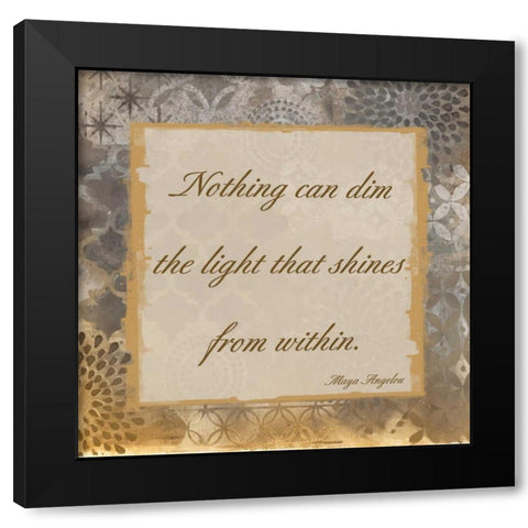 Light Within 4 Black Modern Wood Framed Art Print with Double Matting by Haynes, Smith
