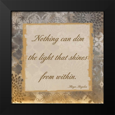 Light Within 4 Black Modern Wood Framed Art Print by Haynes, Smith