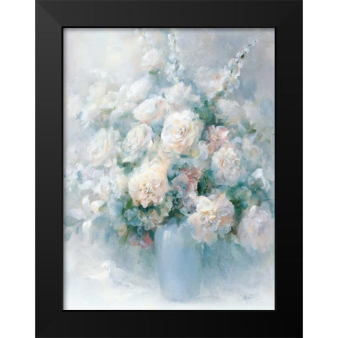 Floral Bouquet 2 Black Modern Wood Framed Art Print by May