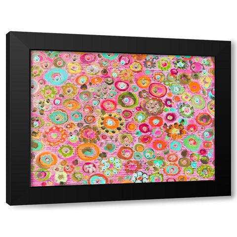 Candy Light Black Modern Wood Framed Art Print with Double Matting by Lewis, Sharalee