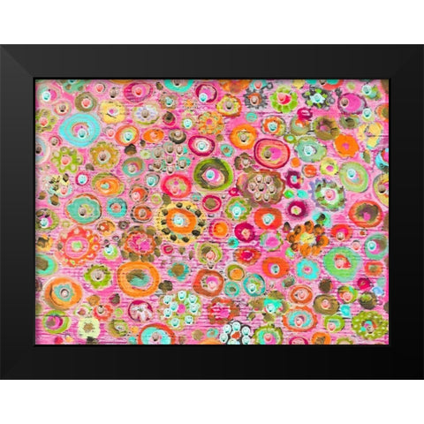 Candy Light Black Modern Wood Framed Art Print by Lewis, Sharalee