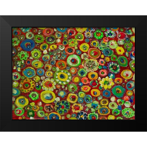 Delighful Growth Black Modern Wood Framed Art Print by Lewis, Sharalee