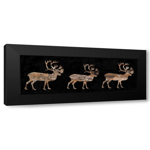 Hunters Catch Black Modern Wood Framed Art Print by Lewis, Sheldon