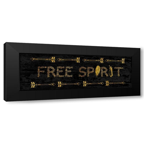 Free Spirit Black Modern Wood Framed Art Print with Double Matting by Lewis, Sheldon