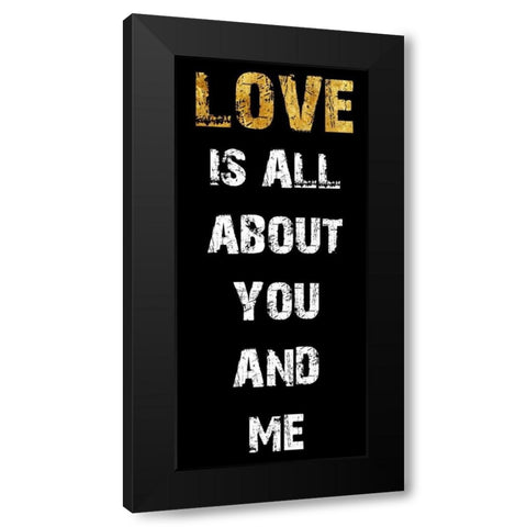 Love  1 Black Modern Wood Framed Art Print with Double Matting by Lewis, Sheldon