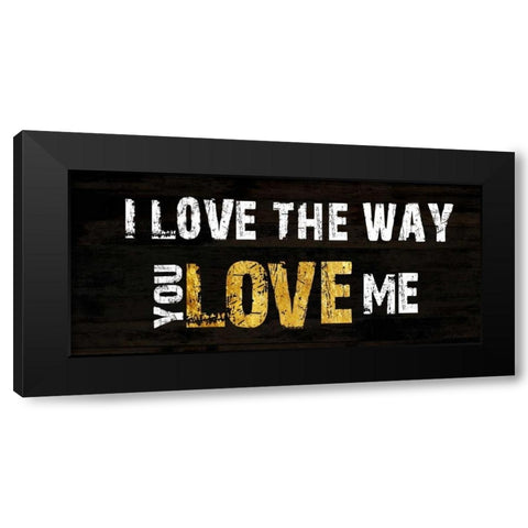 The Way You Love Me Black Modern Wood Framed Art Print with Double Matting by Lewis, Sheldon