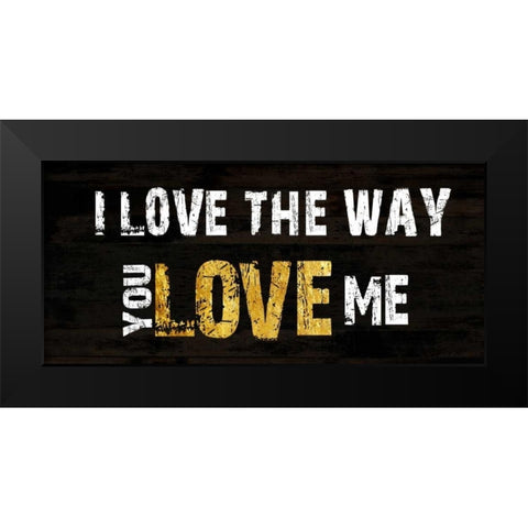 The Way You Love Me Black Modern Wood Framed Art Print by Lewis, Sheldon