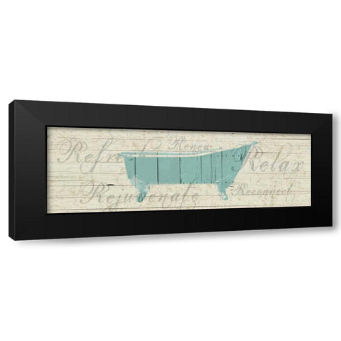 Bath Basics 2 Black Modern Wood Framed Art Print by Lewis, Sheldon