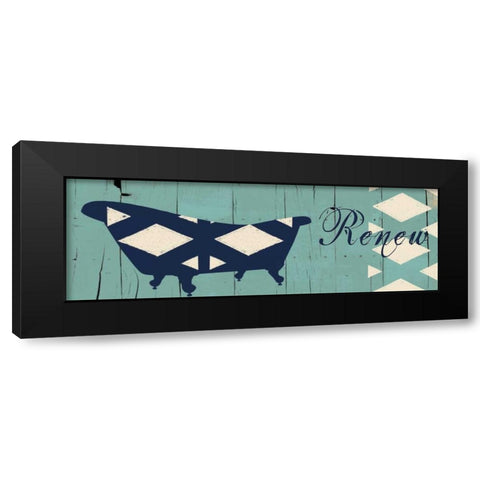 Renew Black Modern Wood Framed Art Print by Lewis, Sheldon