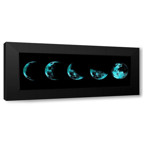 Blue Moon Eclipse Black Modern Wood Framed Art Print by Lewis, Sheldon