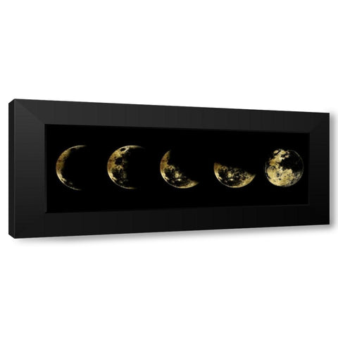 Golden Moon Eclipse Black Modern Wood Framed Art Print by Lewis, Sheldon