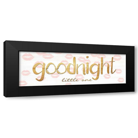 Goodnight Little One Black Modern Wood Framed Art Print with Double Matting by Lewis, Sheldon