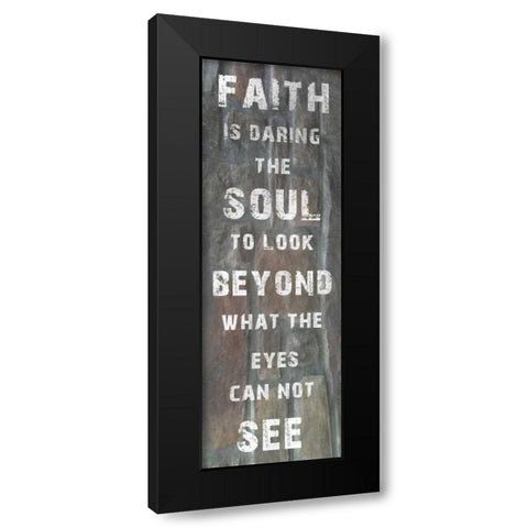 Faiths Power Black Modern Wood Framed Art Print by Lewis, Sheldon