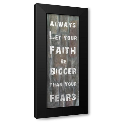 My Trust Black Modern Wood Framed Art Print by Lewis, Sheldon