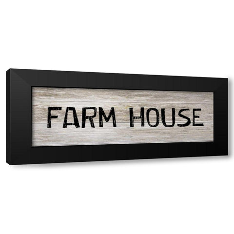 Fram House Black Modern Wood Framed Art Print by Lewis, Sheldon