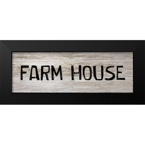 Fram House Black Modern Wood Framed Art Print by Lewis, Sheldon