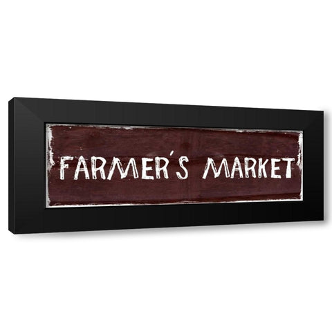 Farmers Market Black Modern Wood Framed Art Print with Double Matting by Lewis, Sheldon