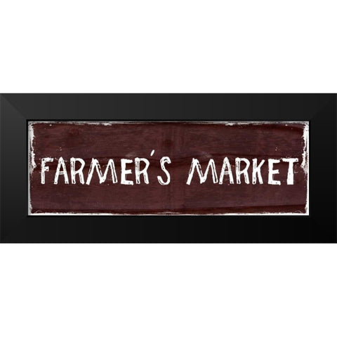 Farmers Market Black Modern Wood Framed Art Print by Lewis, Sheldon