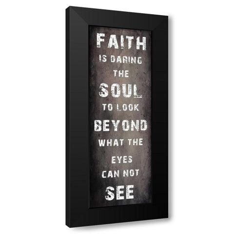Faith Black Modern Wood Framed Art Print by Lewis, Sheldon
