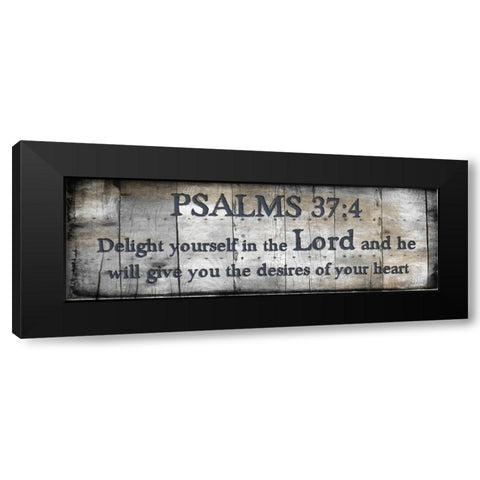 Delight Yourself Black Modern Wood Framed Art Print by Lewis, Sheldon