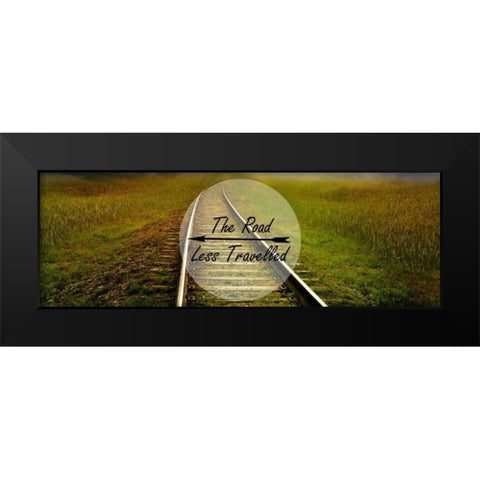 Travel Rail Black Modern Wood Framed Art Print by Lewis, Sheldon