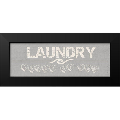 Laundry Room Black Modern Wood Framed Art Print by Lewis, Sheldon