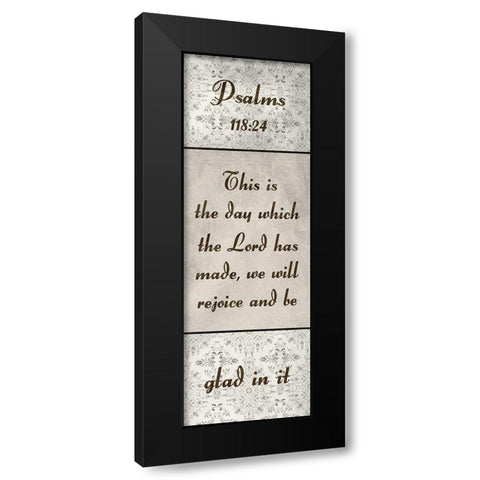 Glad In It Black Modern Wood Framed Art Print with Double Matting by Lewis, Sheldon