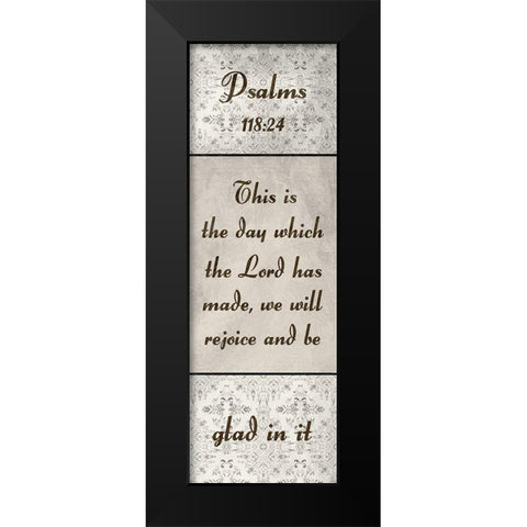 Glad In It Black Modern Wood Framed Art Print by Lewis, Sheldon