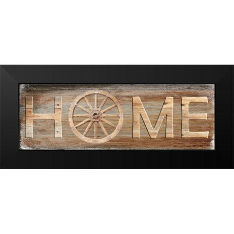 Farm Home Black Modern Wood Framed Art Print by Lewis, Sheldon