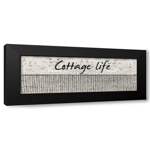 Cottage Life Black Modern Wood Framed Art Print by Lewis, Sheldon