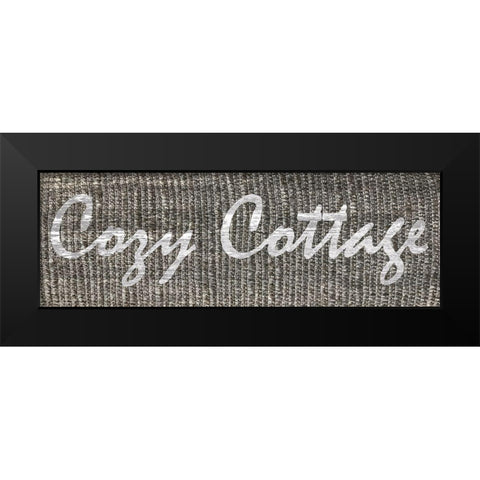 Cozy Cottage Black Modern Wood Framed Art Print by Lewis, Sheldon