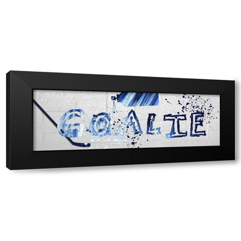 Ice King Black Modern Wood Framed Art Print with Double Matting by Lewis, Sheldon