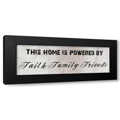Home Power Black Modern Wood Framed Art Print by Lewis, Sheldon
