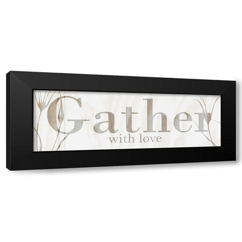 Gather Black Modern Wood Framed Art Print by Lewis, Sheldon