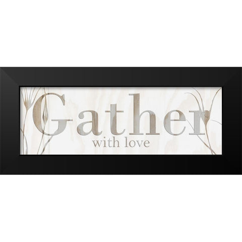 Gather Black Modern Wood Framed Art Print by Lewis, Sheldon
