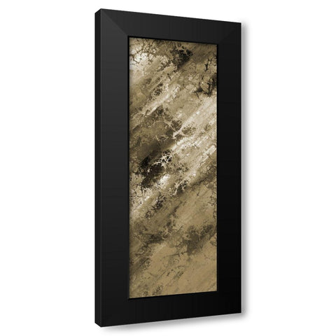 Earthy Abstract 2 Black Modern Wood Framed Art Print with Double Matting by Lewis, Sheldon
