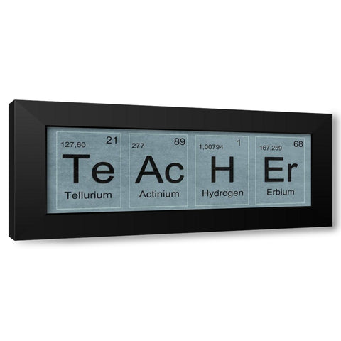Teacher Black Modern Wood Framed Art Print with Double Matting by Lewis, Sheldon