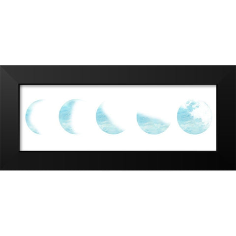 Phased Out Black Modern Wood Framed Art Print by Lewis, Sheldon