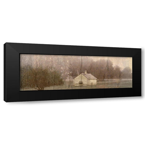 Country Side Landscape Black Modern Wood Framed Art Print with Double Matting by Lewis, Sheldon