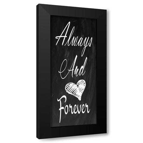 Forever Black Modern Wood Framed Art Print by Lewis, Sheldon