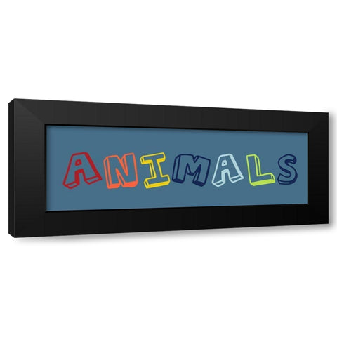 Animals Black Modern Wood Framed Art Print with Double Matting by Lewis, Sheldon