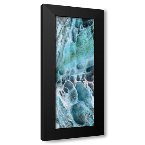 Coastal Rock 1 Black Modern Wood Framed Art Print with Double Matting by Lewis, Sheldon