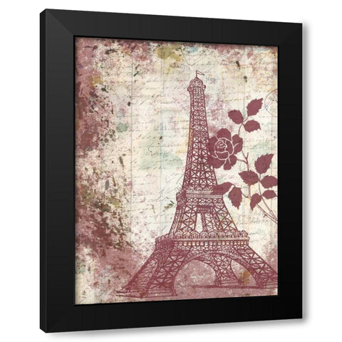 Marsala Rose In My Garden Black Modern Wood Framed Art Print by Lewis, Sheldon