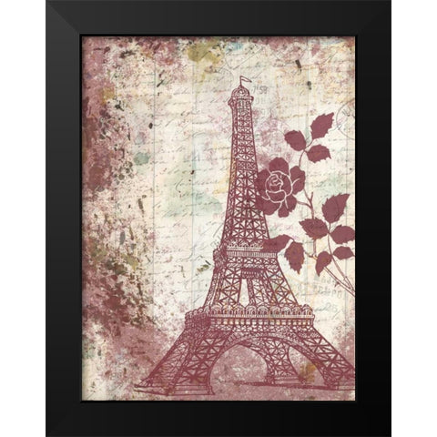 Marsala Rose In My Garden Black Modern Wood Framed Art Print by Lewis, Sheldon