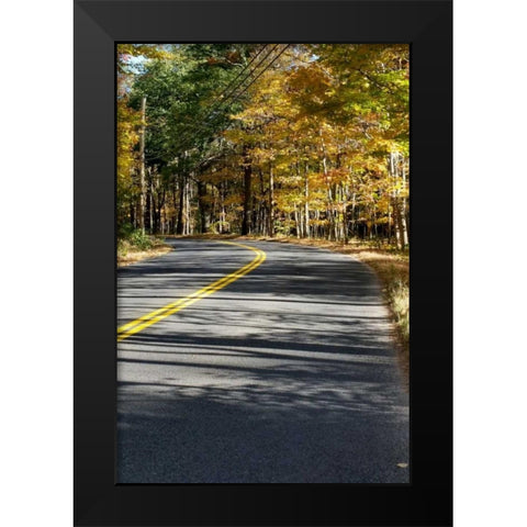 Around The Bend Black Modern Wood Framed Art Print by Lewis, Sheldon