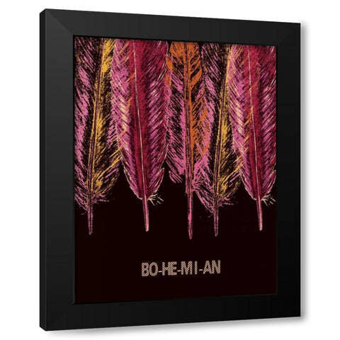 Bohemian Meaning Black Modern Wood Framed Art Print with Double Matting by Lewis, Sheldon